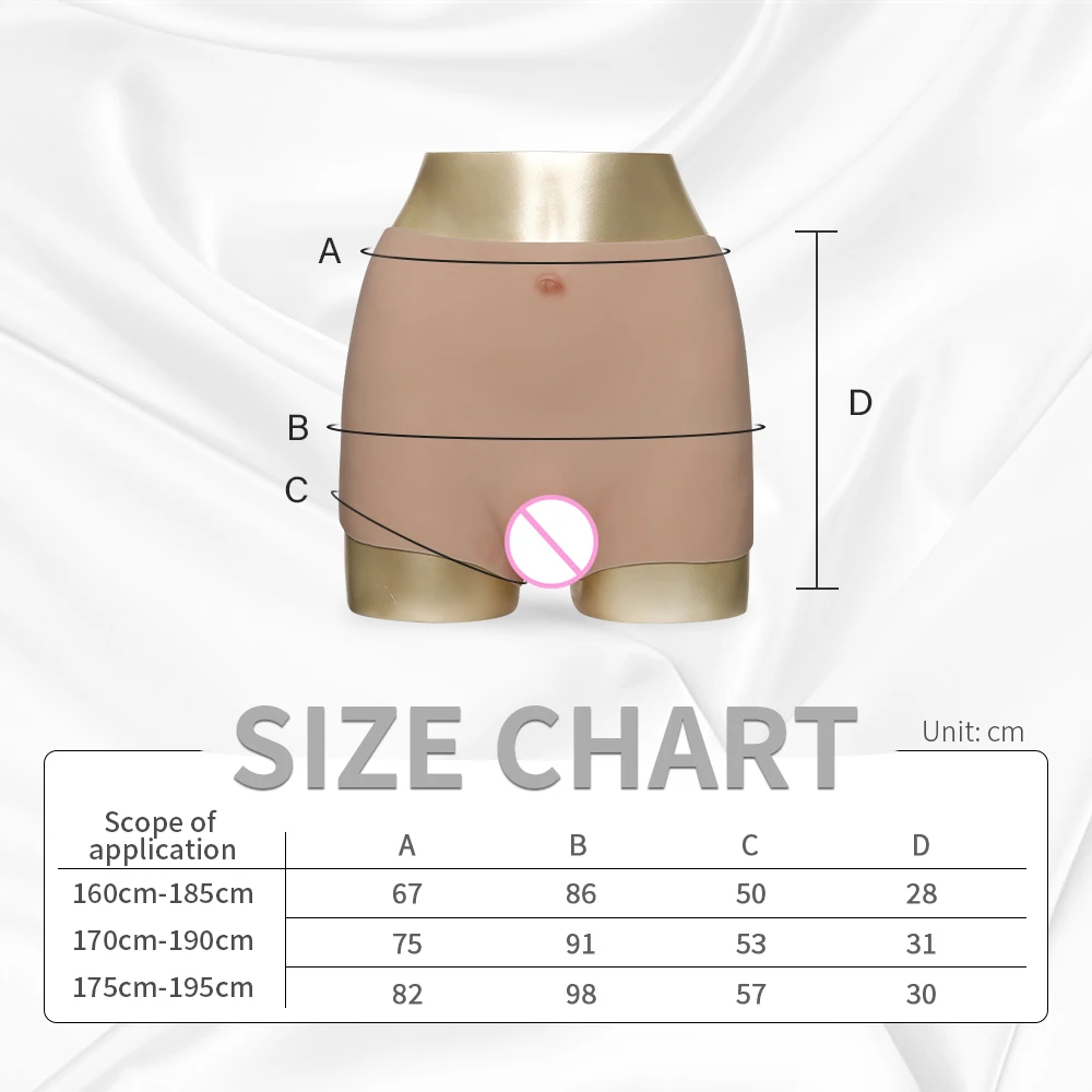 Сексуальные силиконовые боксеры CYOMI 1 г M/L/XL искусственная вагина Короткие трусы