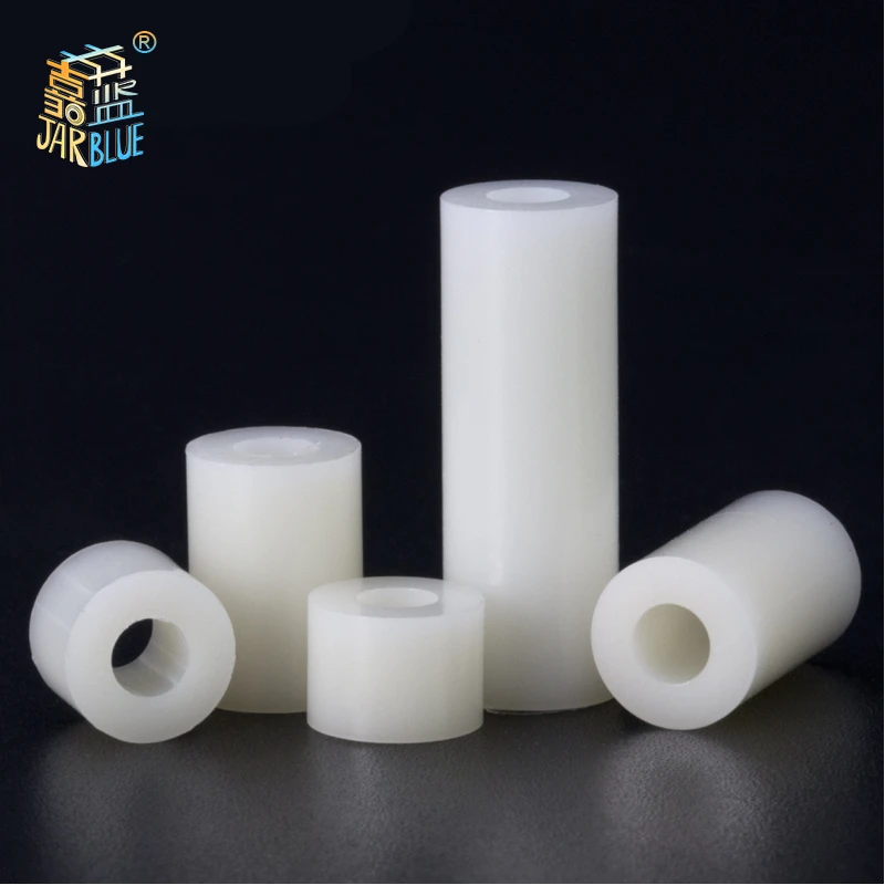 200 Pcs/Mix M3.2* 2/3/4/5/6/8/10 белый нейлон из АБС-пластика без резьбы Spacer OD 7 мм круглый полый противостояние Шайба печатной платы на шурупе-болте