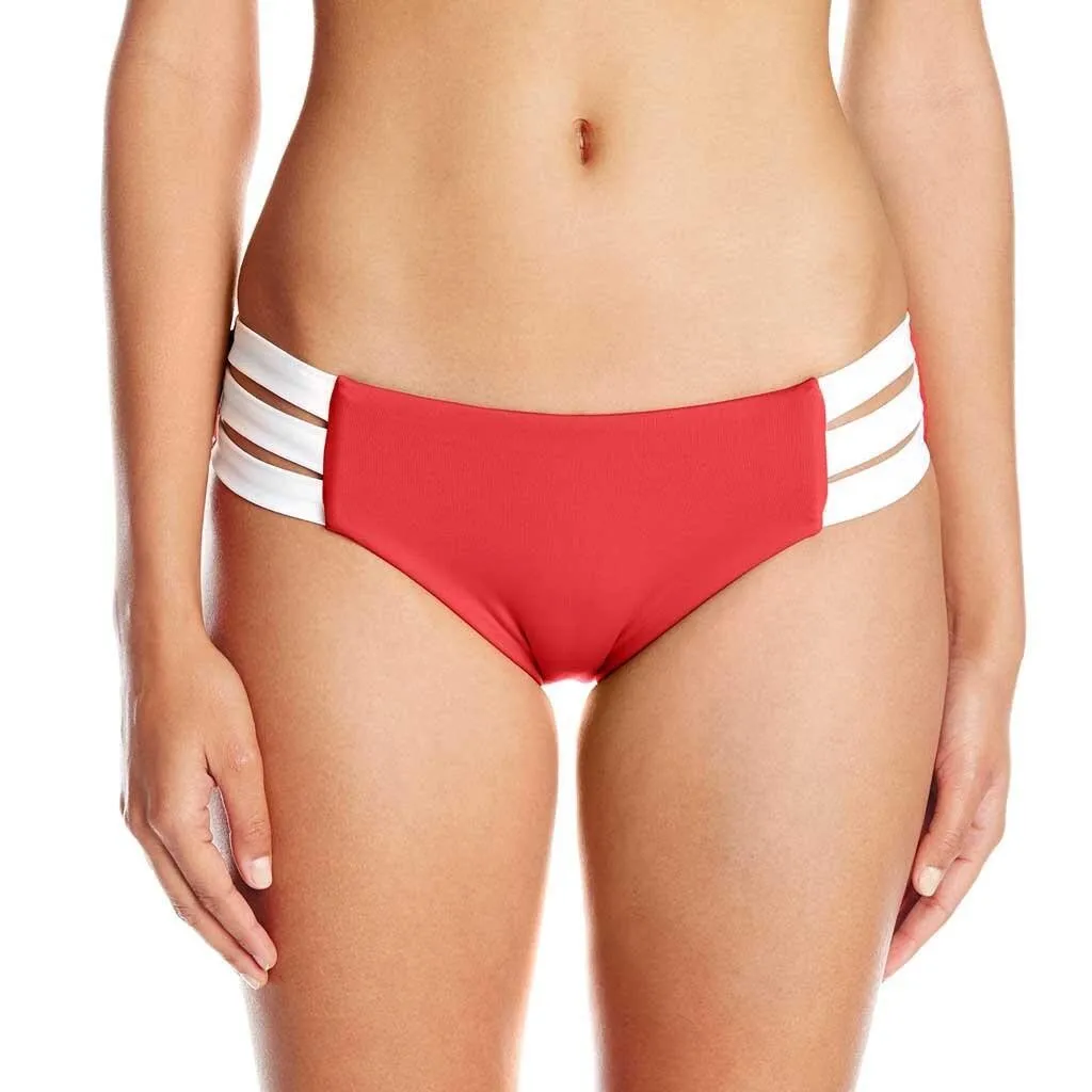 2020 высокая талия женские бикини плавки сплошной купальник трусики для женщин