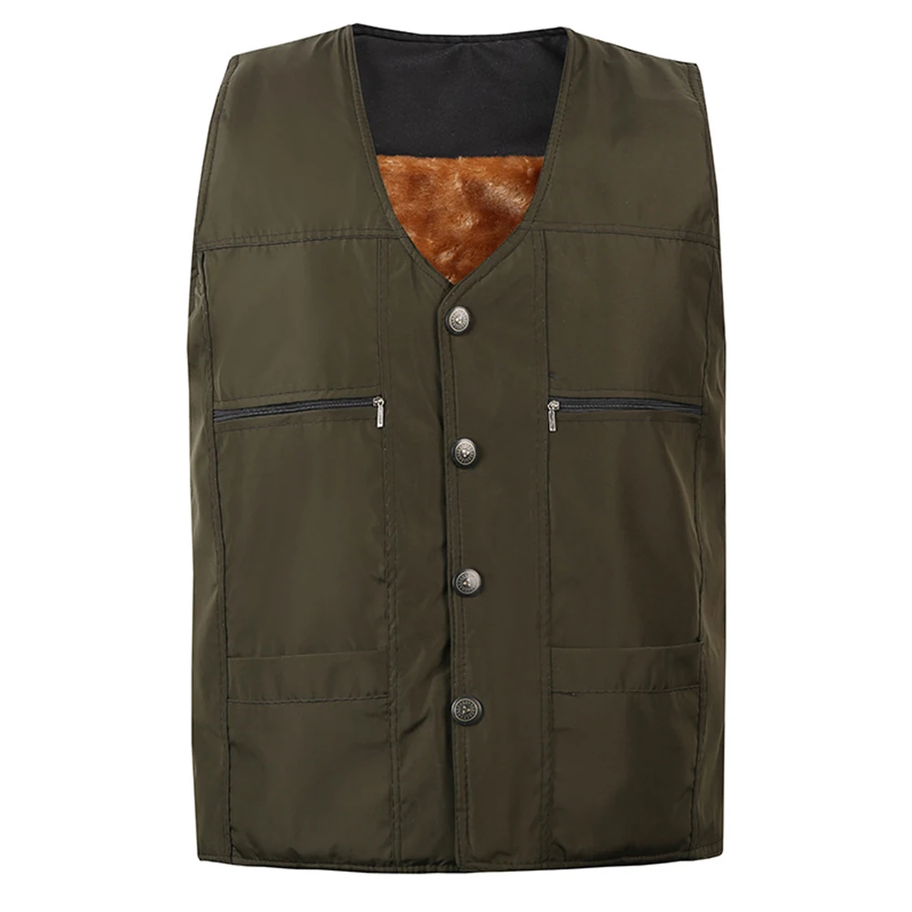 Мужской жилет пальто без рукавов 2019 зимнее куртки для мужчин однотонный