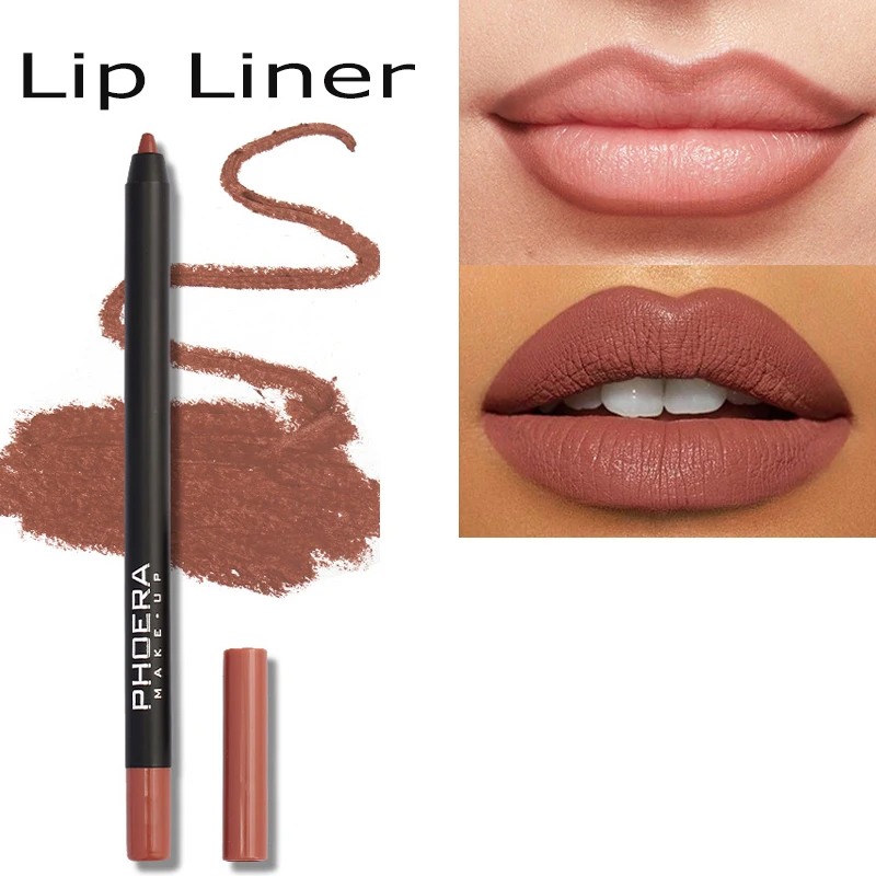 

Phoera 12 Colors Lip Liner Matte Waterproof Professional Charming Moisturizing Lipstick Contour Lips Makeup Tool Cosmetic
