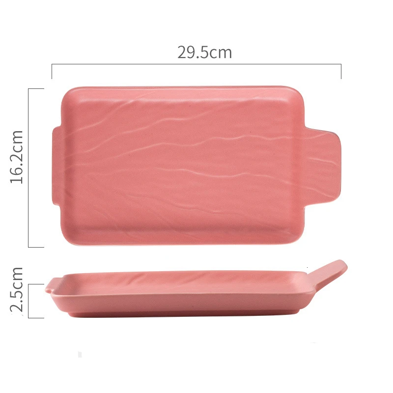 Pink 11,5 дюйма Новинка керамика диск Тупой свет в западном стиле еда блюдо для стейков простой еды торт тарелки для салатов керамические тарелки - Цвет: Pink
