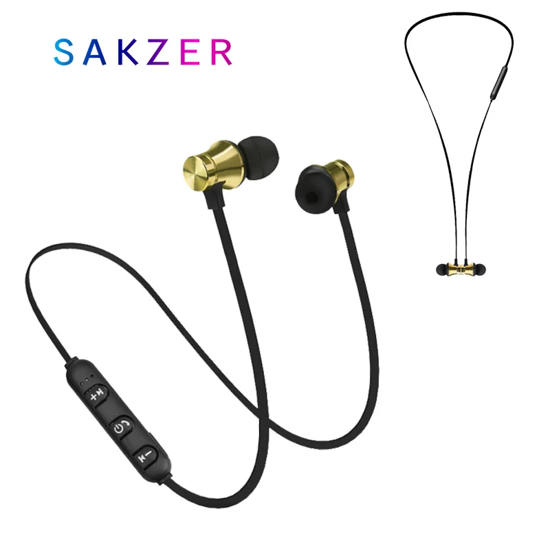 Спортивные наушники беспроводные Bluetooth-наушники магнитные с микрофоном