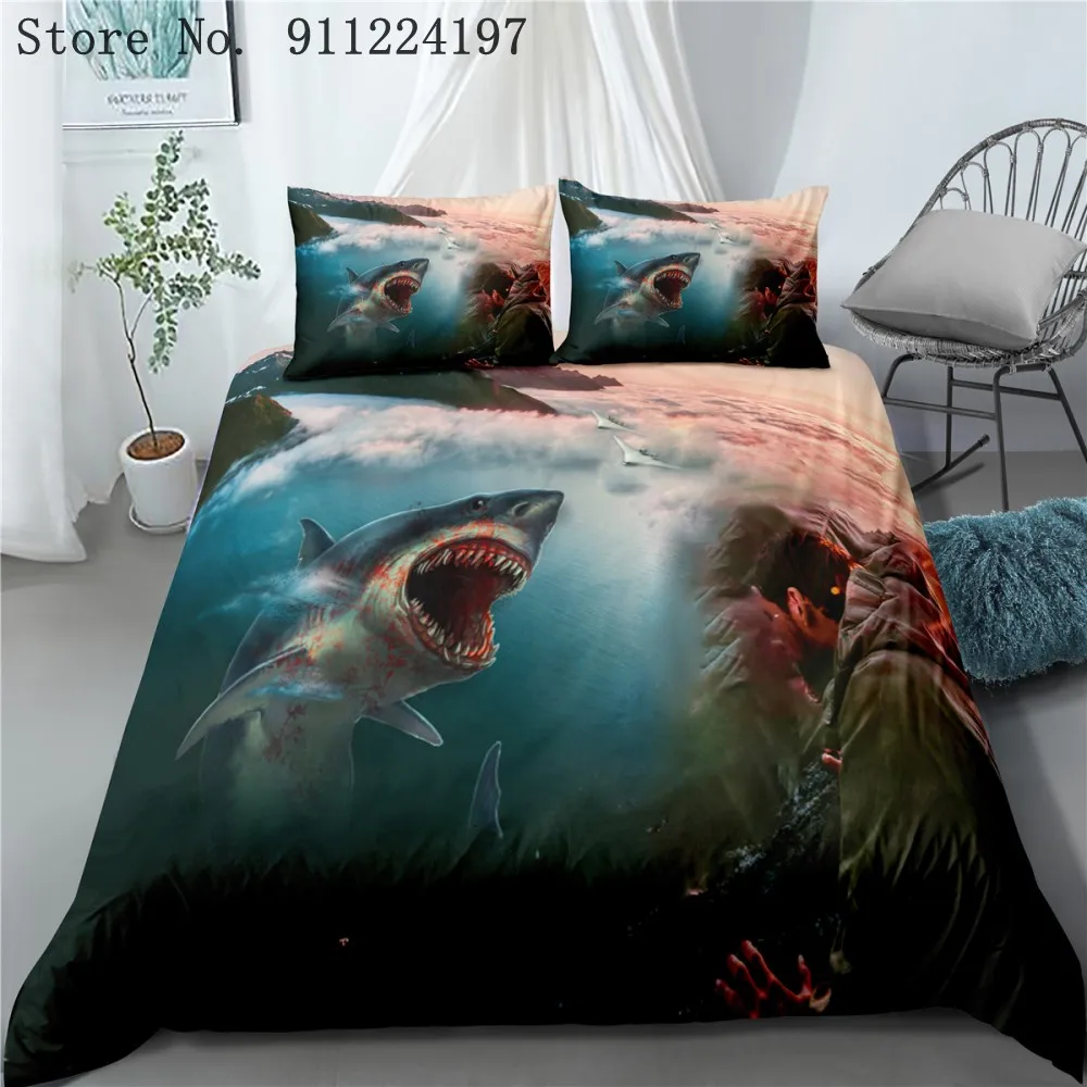 Домашний текстиль глубоководная Акула пуховое одеяло покрывало стеганное