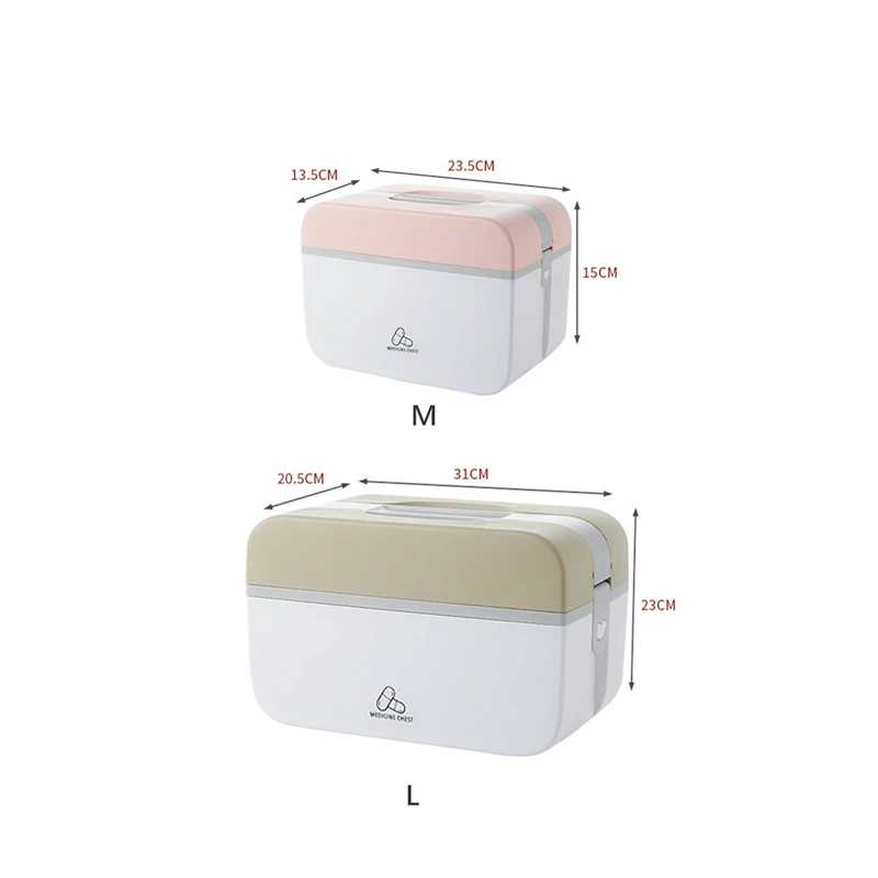 

New Trend Medicine Chest Large Capacity Home First Aid Kit High Quality Portable Storage Box Daily Medicine Health Organizer