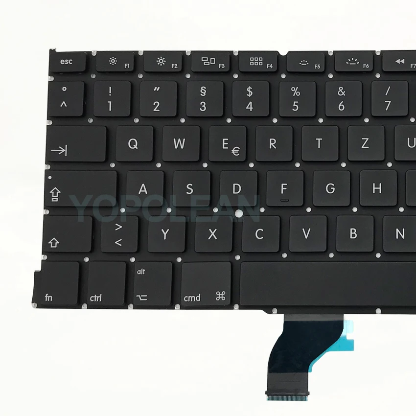 Новая немецкая клавиатура с подсветкой для Macbook Pro Retina 13 дюймов A1502 2013 2014 2015