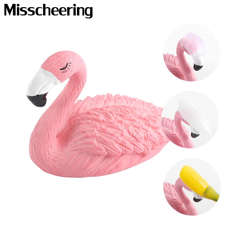 1 шт. держатель для накладных ногтей с фламинго демонстрационная стойка