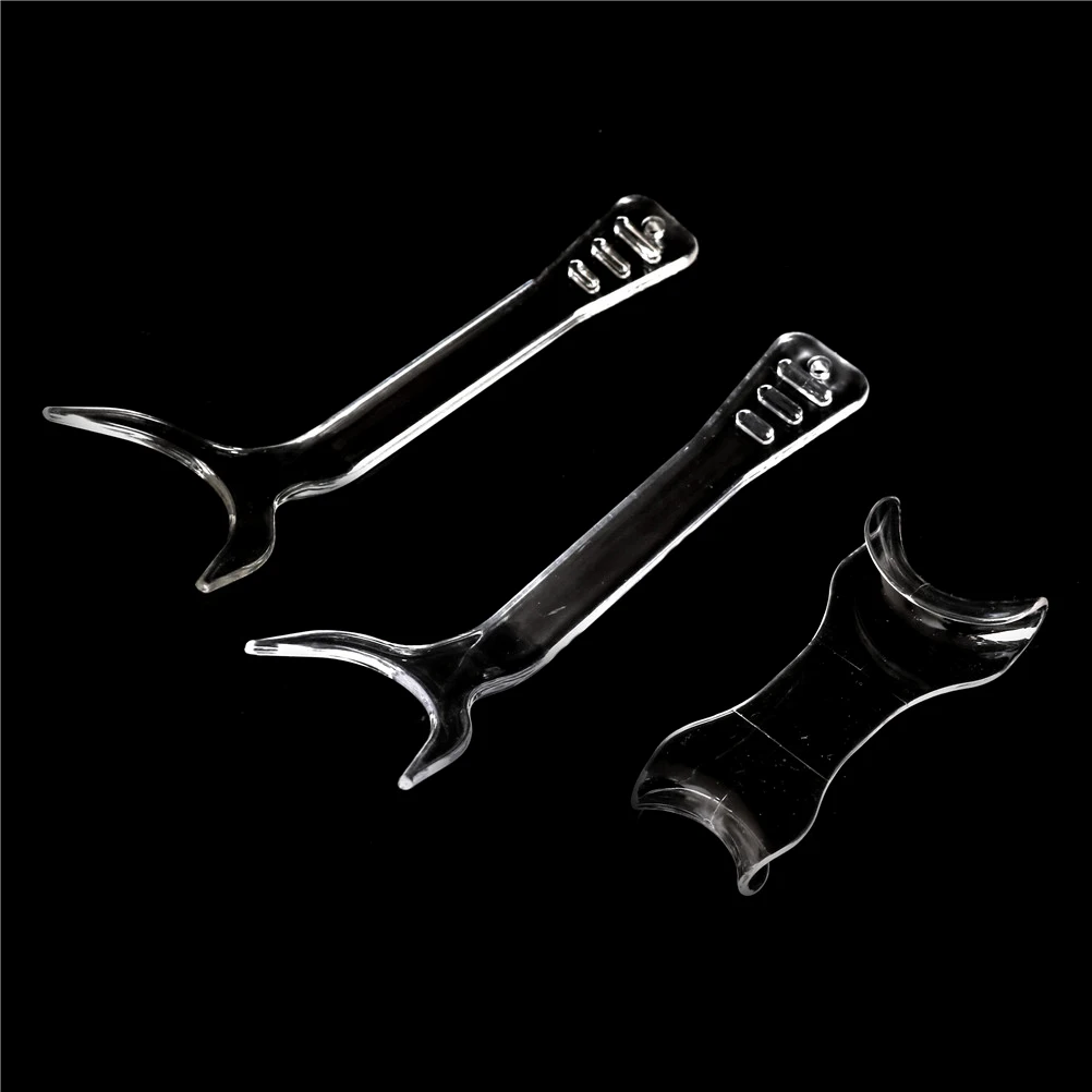 

Clear Dental Single/Double-headed T-Shape Intraoral Cheek Lip Retractor Orthodontic Lip Cheek Retractor Mouth Openers 3 Styles