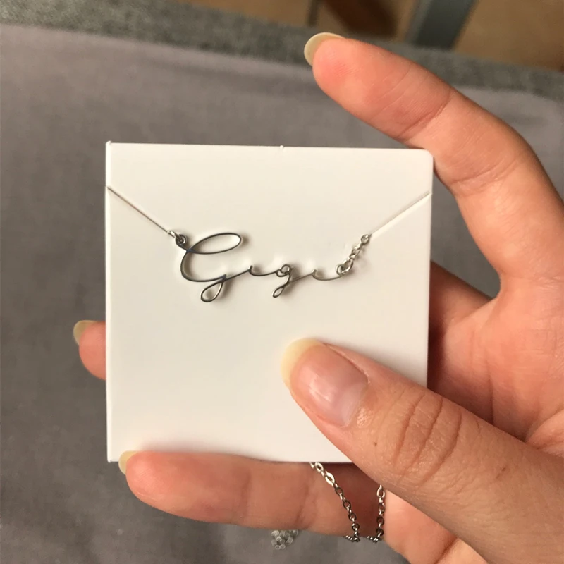 Ожерелья с буквами на заказ персонализированные ювелирные изделия цепочка