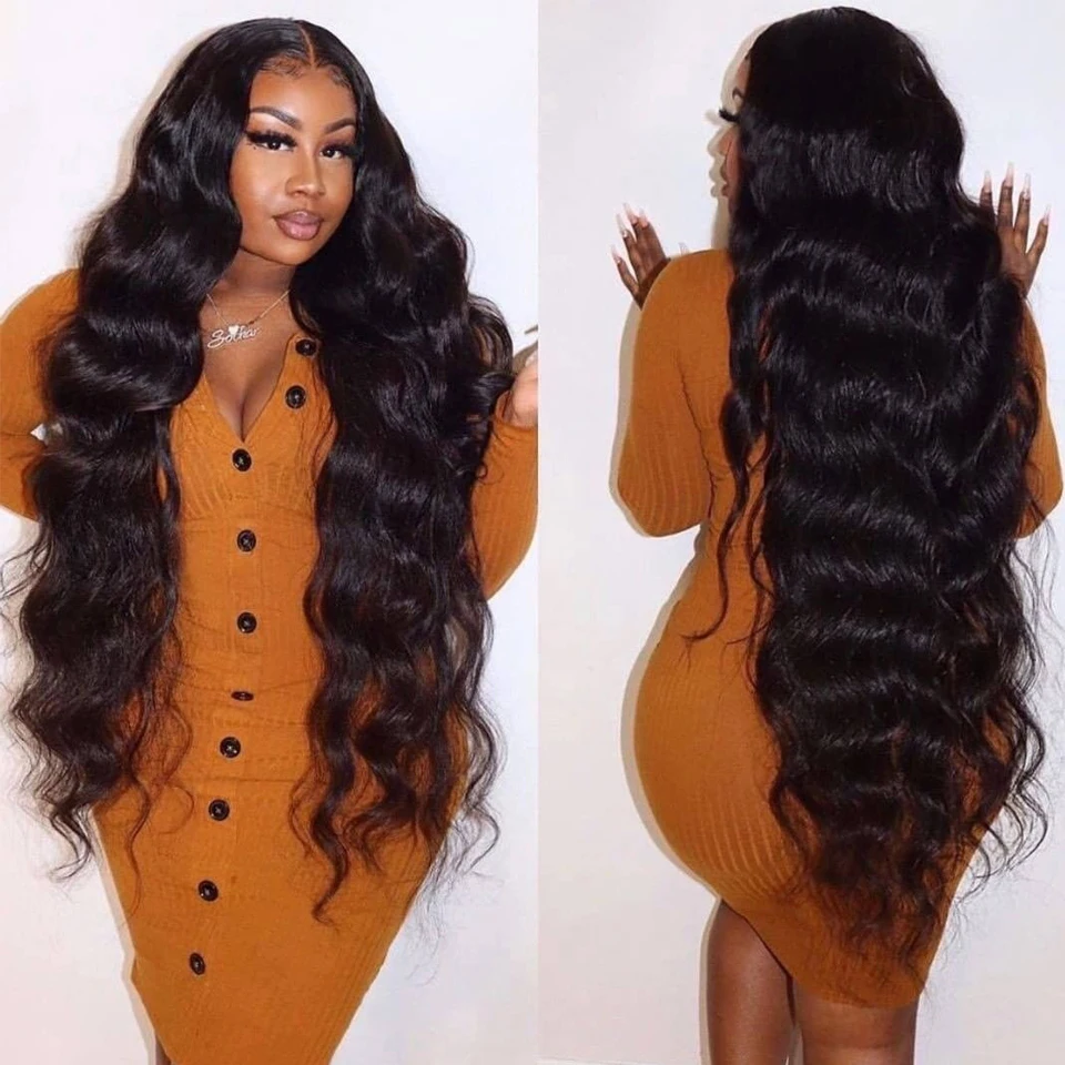 

Cheap Wavy Invisible Body Wave Lace Front Wig Transparent Lace Frontal Wigs T Part Brazilian Glueless Lace Front Human Hair Wigs