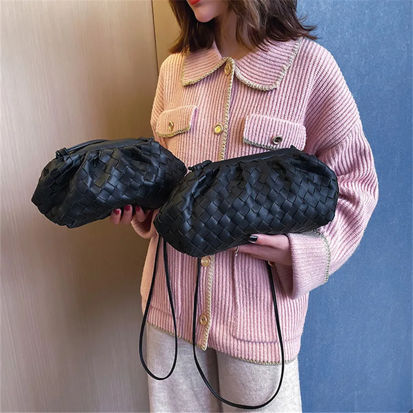 TOYOOSKY брендовая облачная сумка Женская Роскошная мягкая кожаная на плечо сумки