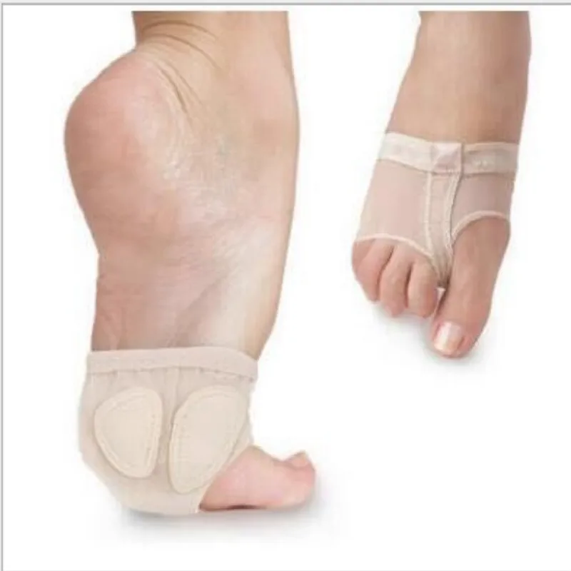 1 пара балетных полуботинок с острым носком для танцев мягкой подошвой защитная