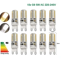 10x g9 led bulbs smd chip 240v lights 5w coolwarm white lamp accessories corn lighting beads 220v 230v