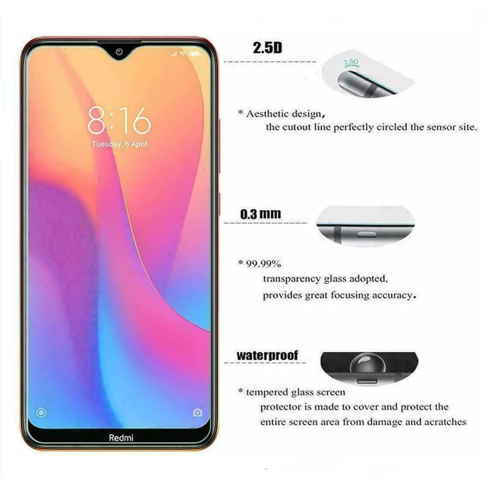 3pcs tempered glass for xiaomi redmi note 10 pro screen protector touch sensitive case friendly 9h hardness free global shipping