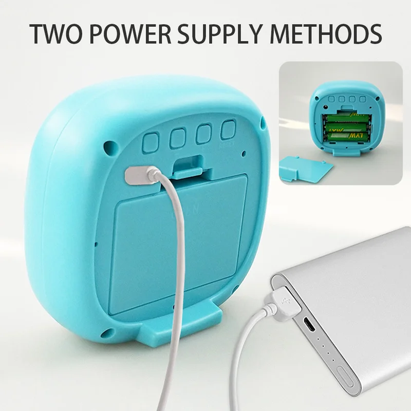 Зеркальные часы-будильник со звуковым сигналом мульти-Функция светодиодный