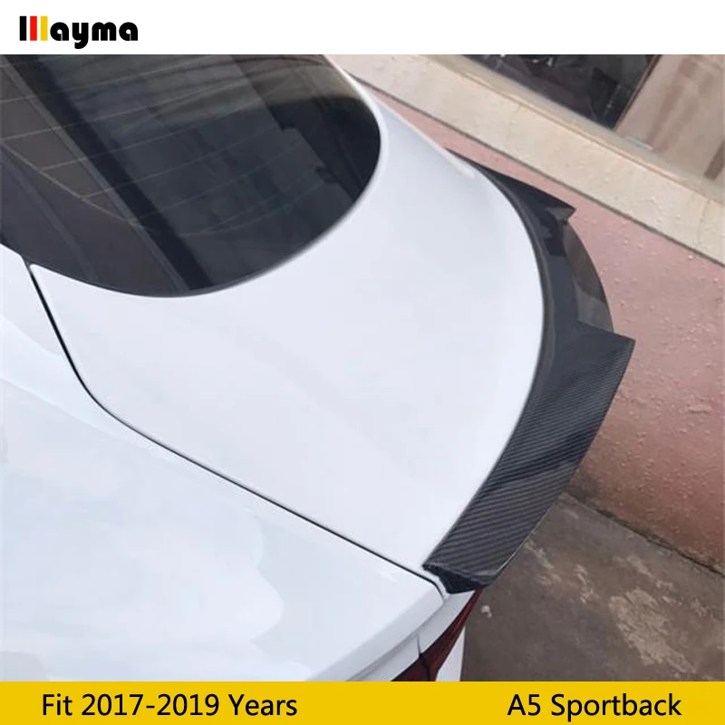 Стильный спойлер M4 для заднего багажника из углеродного волокна Audi A5 sportback 4 двери