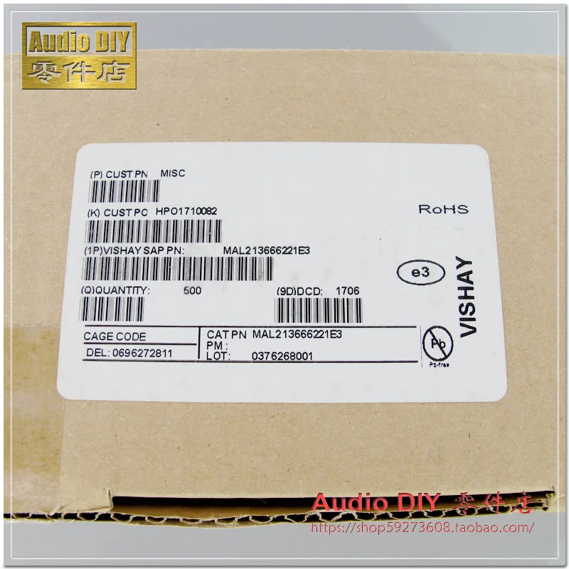 10pcs/30pcs Netherlands BC 136 series 220uF/25V 10*12.5 electrolytic capacitor short legs original box packing free shipping | Электронные