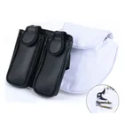 Сумка в стиле аниме кунай, черно-белая сумка для оружия ниндзя Какаси шурикен, Холщовая Сумка из ПУ кожи для косплея, подарок на Хэллоуин, 2 шт.