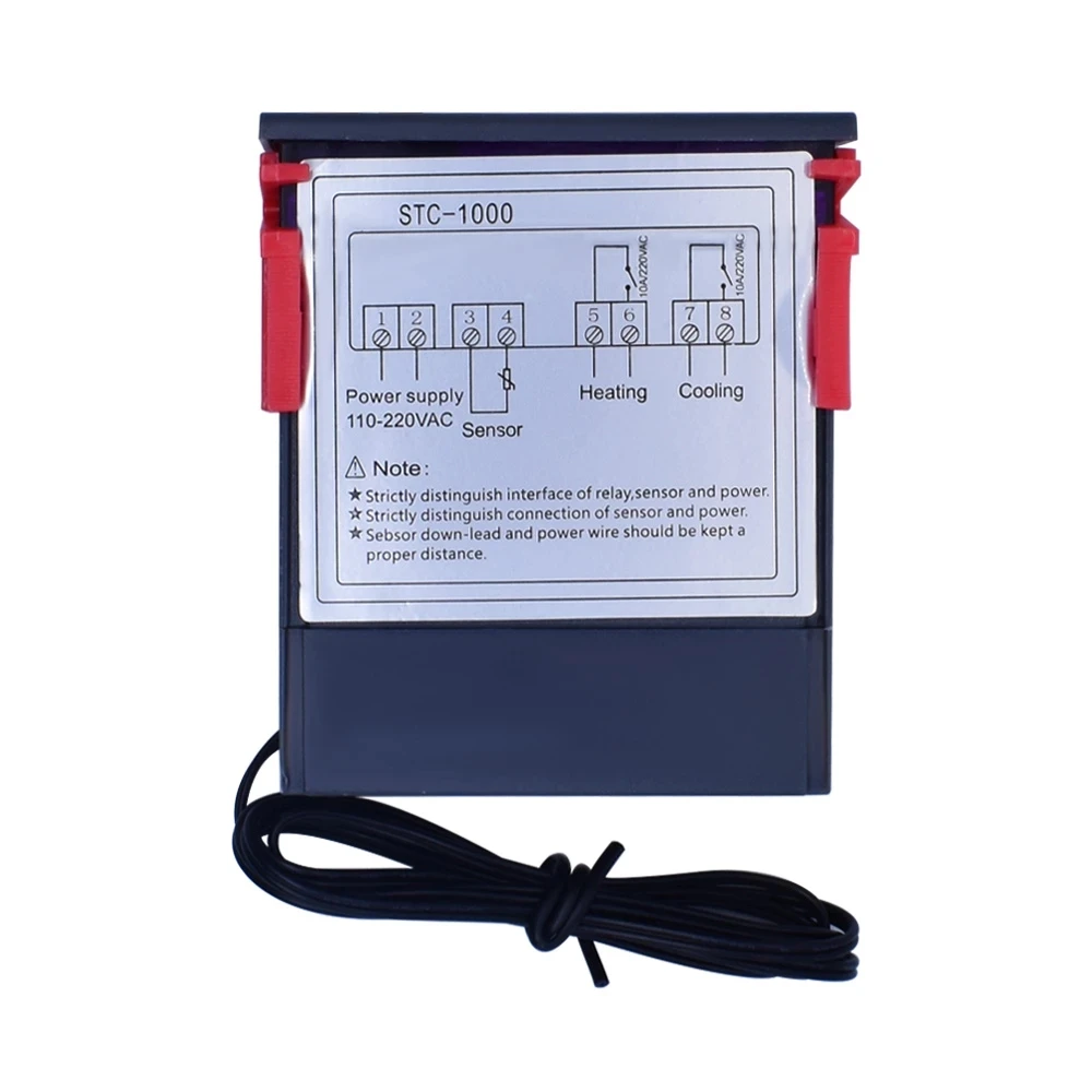 Digital Temperature Controller Thermostat Thermoregulator incubator Relay LED 10A Heating Cooling STC-1000 STC-3000 12V 24V 220V |