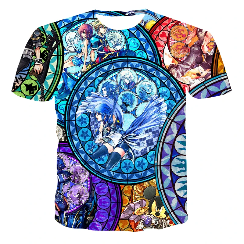

2021 new 3D Summer T-shirt abstract Men's woman Anime Print T-shirt Men's T-shirt Street Wear XXS-6XL