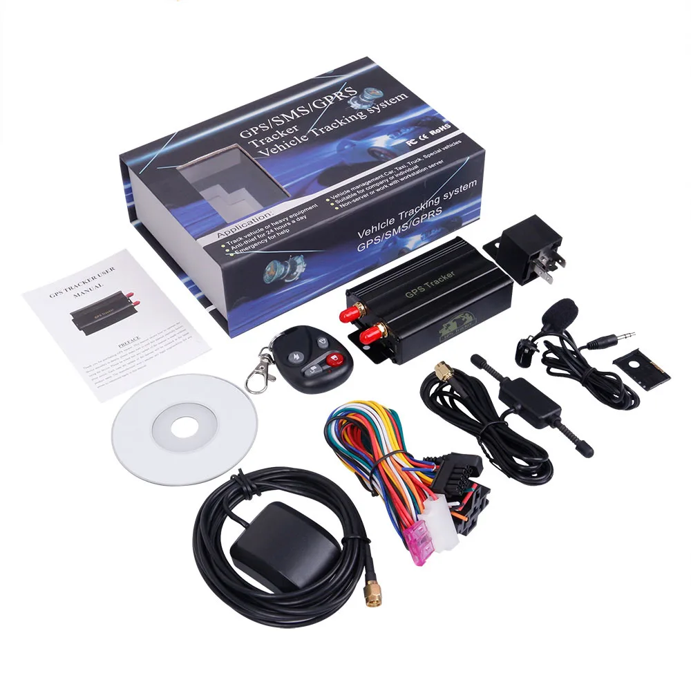 With original box TK103B мини автомобиль gps трекер SMS GSM GPRS автомобиль онлайн система слежения монитор дистанционное управление сигнализация для мото локатор устройства - Цвет: With original box