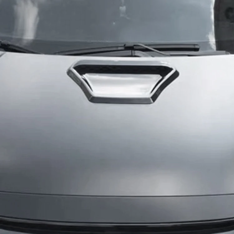 ABS яркий черный капот двигателя вентиляционное отверстие рамка Крышка отделка