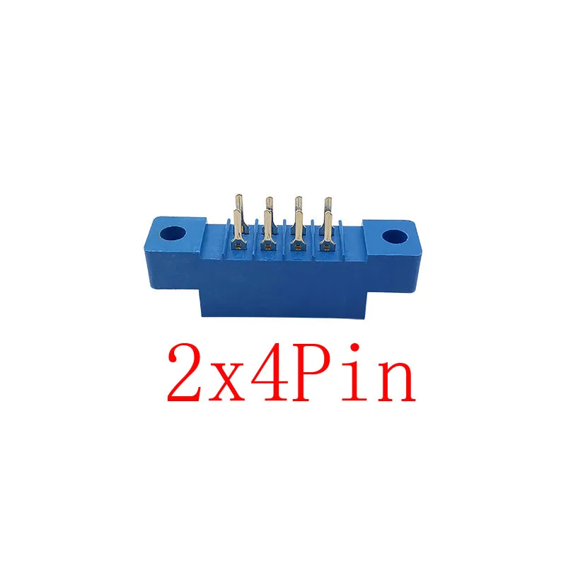 2Pcs 805 Series Strip Connector 3.96mm Pitch Female Socket PCB Mount Card Edge Connectors Blue Wire Terminal 8P-72Pin - купить по