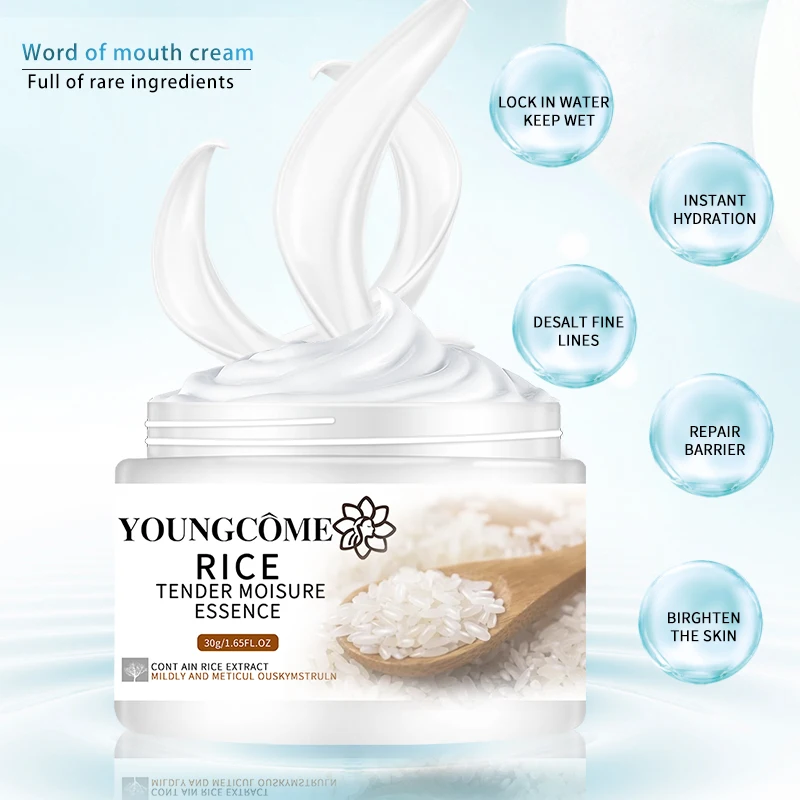 

YOUNGCOME White Rice Puree Fade Dark Circles Whitening Moisturizing Soft Smooth Anti-wrinkle Cream