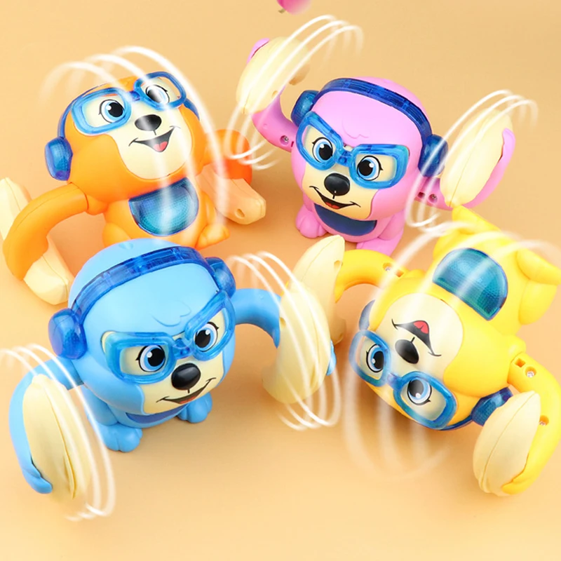 Tumblers Electric Toys for Baby Sensory Kids Robot Dog Remote Control Doll Toddlers Learn To Climb RC Animal Robots Infant Crawl |