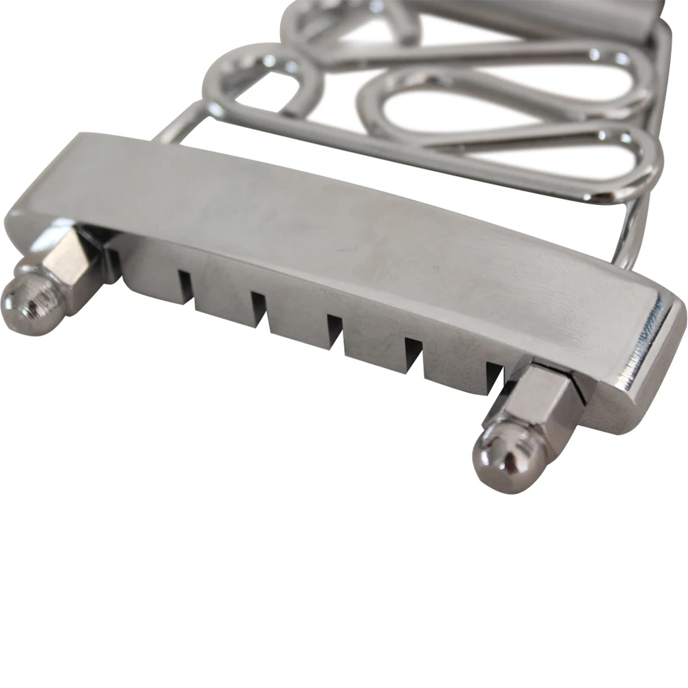 Короткая задняя часть 6-струнная гитара мост Archtop Джаз гитары хром | Спорт и