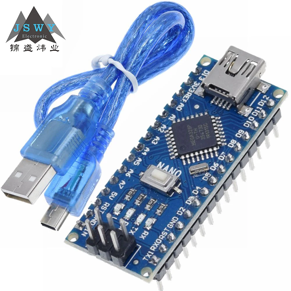 Контроллер драйвера arduino nano V3.0 с Загрузчиком совместимый atmega328P ch340 Mini USB кабель