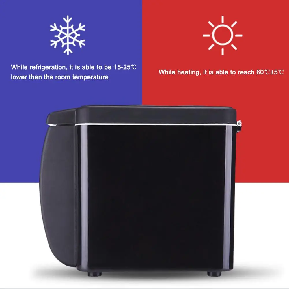 Electric Fridge Portable Icebox Travel Refrigerator 12V Refrigerator Freezer Heater 6L Mini Car Freezer Cooler & Warmer images - 2