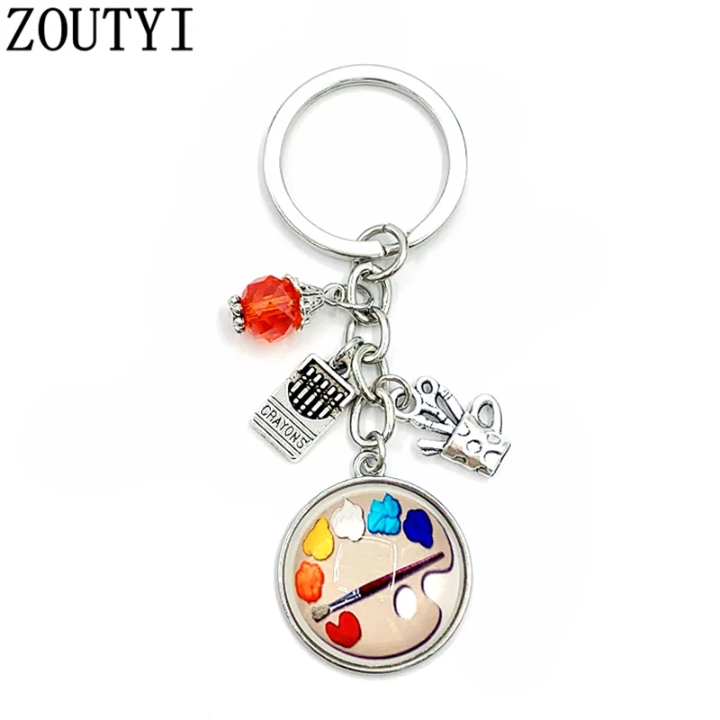 2019/новые инструменты художника-палитра и брелок кисть с бисером ювелирные