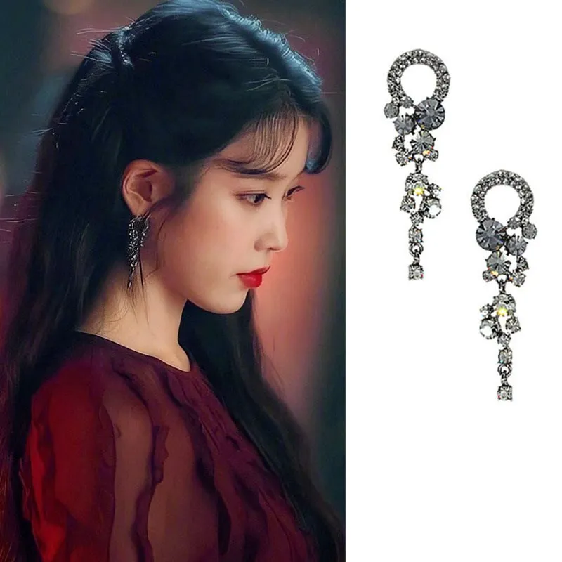 Серьги темперамент Джокер S925 Pin классические серьги с кисточками для девочек