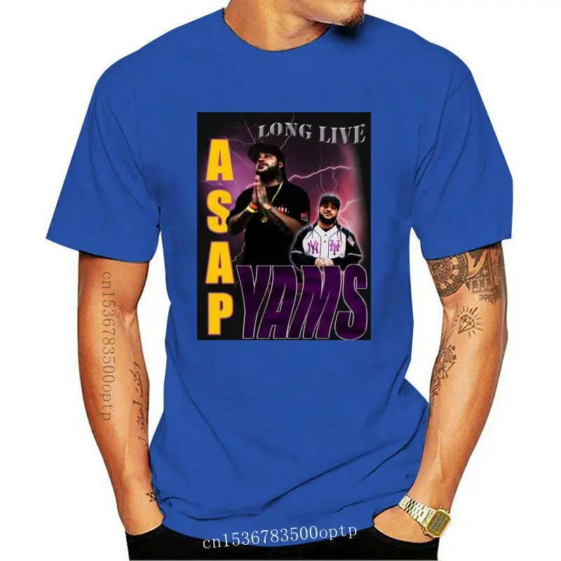 

Ограниченная серия как можно скорее, YAMS, Мужская черная футболка с альбомом в реальном времени, с надписью Rap, размеры S-5XLNEW, модные футболки