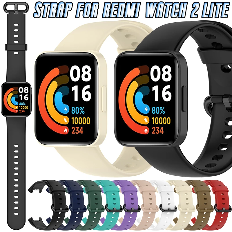 

Silicone Strap For Redmi Watch 2 Lite Smart Watch Replacement Multiple Color Quick Release Wrist Band Sport Bracelet Accessories