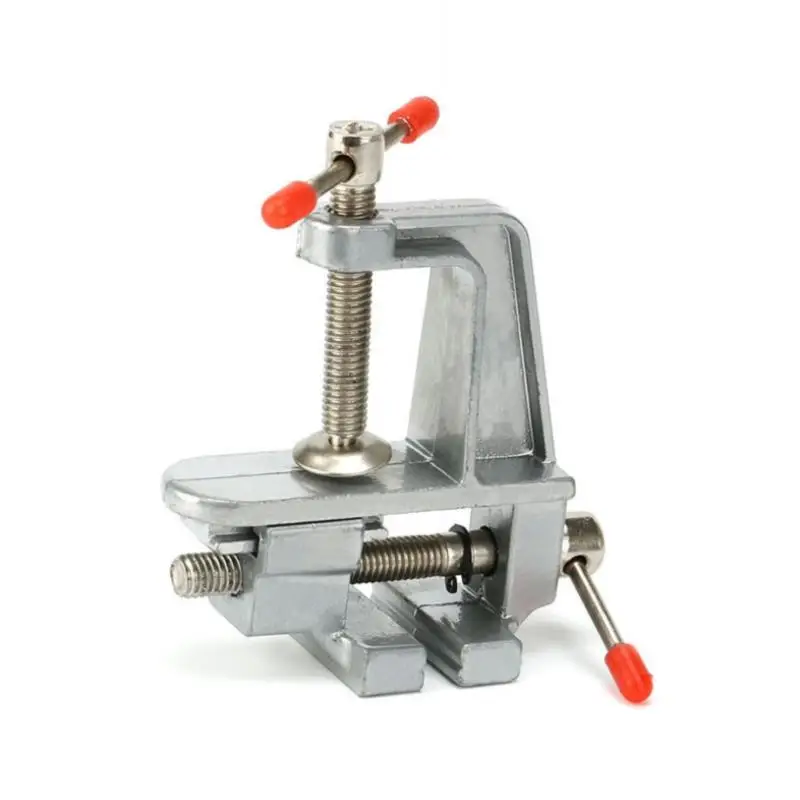 

3.5 Aluminum Miniature Small Jewelers Hobby Clamp On Table Bench Vise Mini Tool