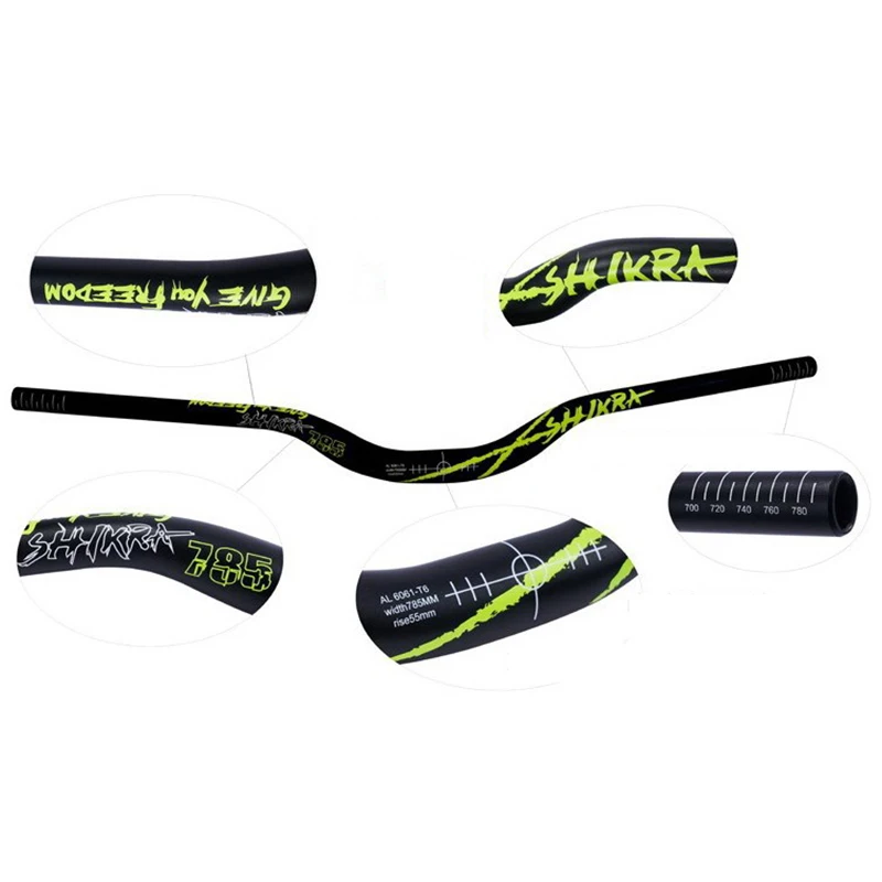 

SHIKRA Bicycle Handlebar Bike Riser 31.8X785mm Aluminium Alloy MTB