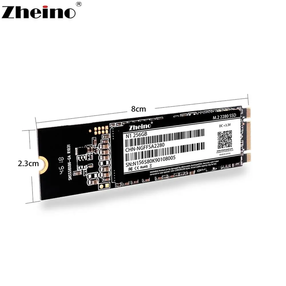 Zheino M.2 SSD 256 Гб 2280 SATA NGFF Внутренний твердотельный диск для ноутбука|Внутренние