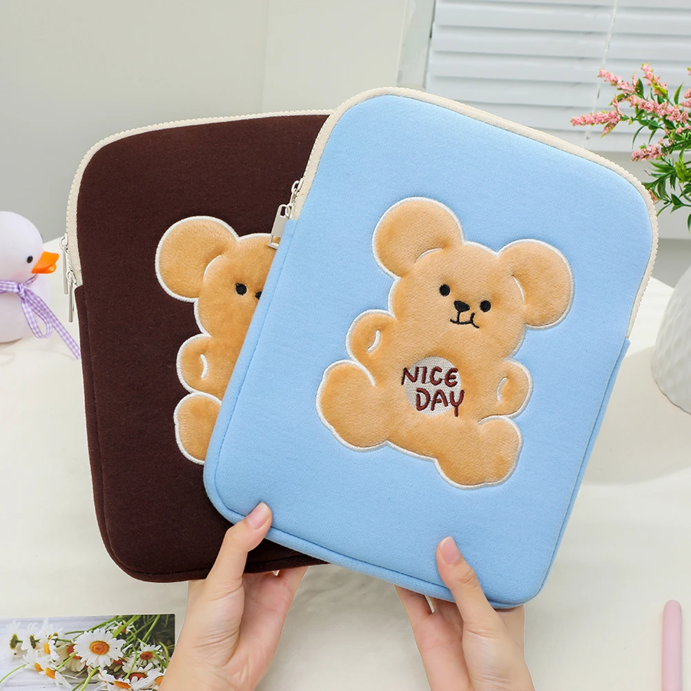 

Чехол для ноутбука 11 дюймов с милым медведем, Корейская сумка для очков Ins, чехол для планшета 10 дюймов Mac Ipad Pro
