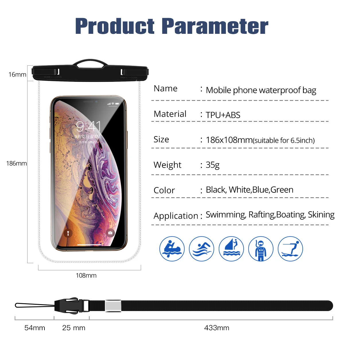 Водонепроницаемый чехол для iPhone 12 11 Pro Max Xiaomi Samsung | Мобильные телефоны и