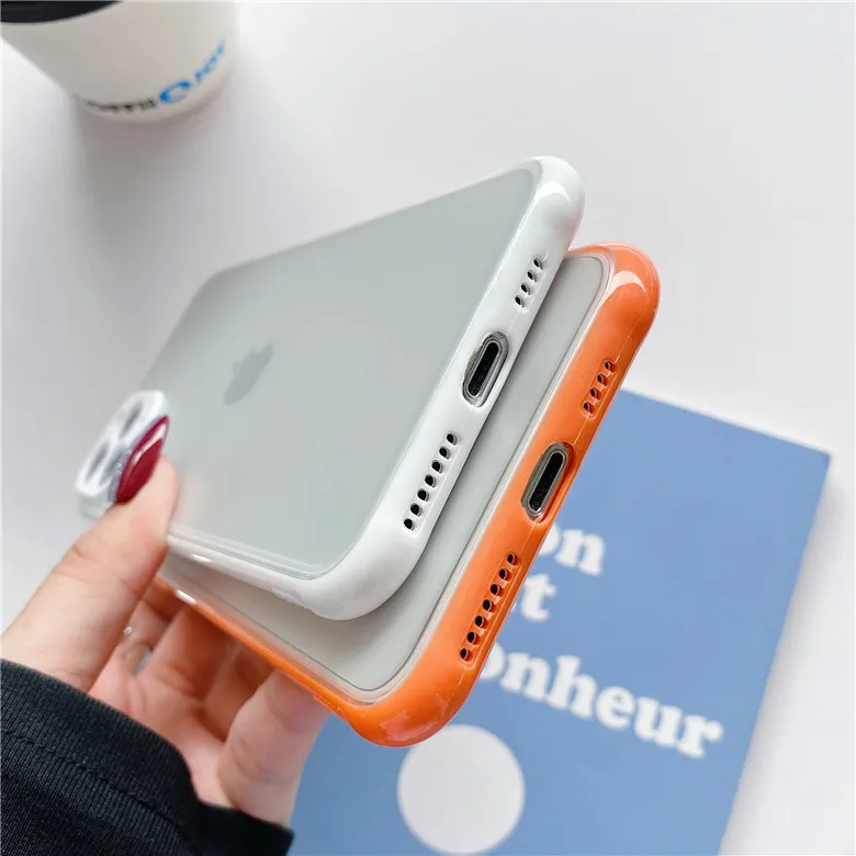 Роскошный противоударный бронированный матовый чехол для телефона iPhone 11 12 Pro Max XR