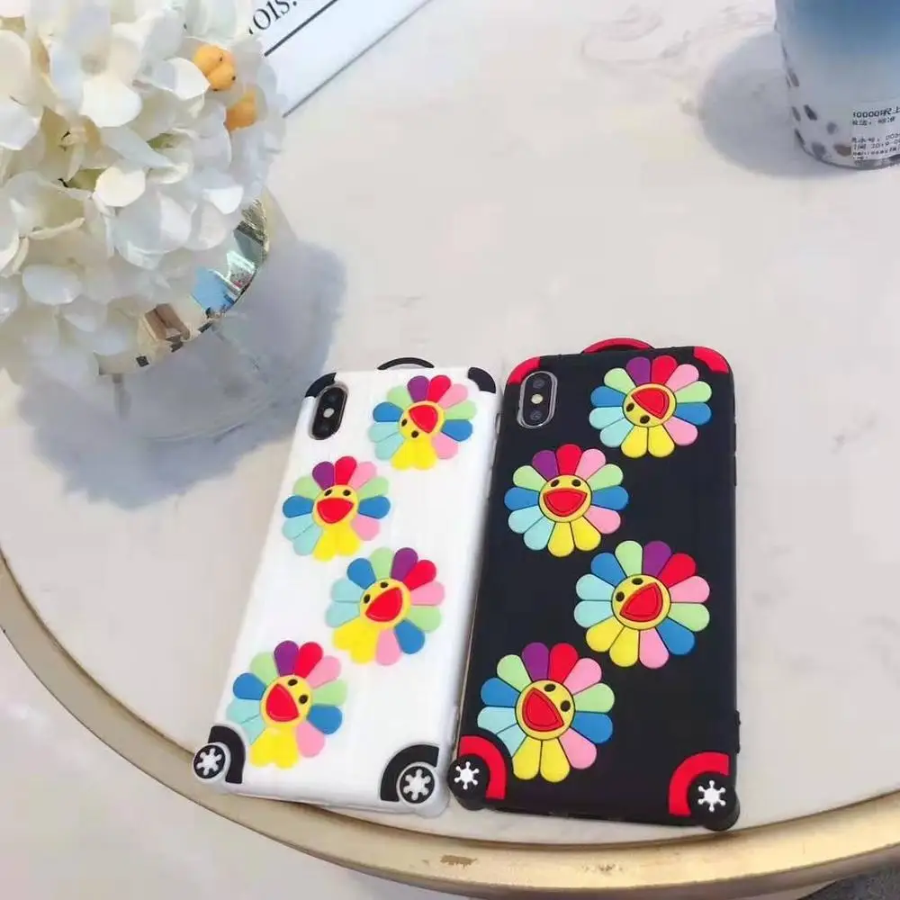 Милые Солнцезащитные чехлы с цветочным принтом для iPhone 11 Pro 7 8 6s 6 Plus чехол