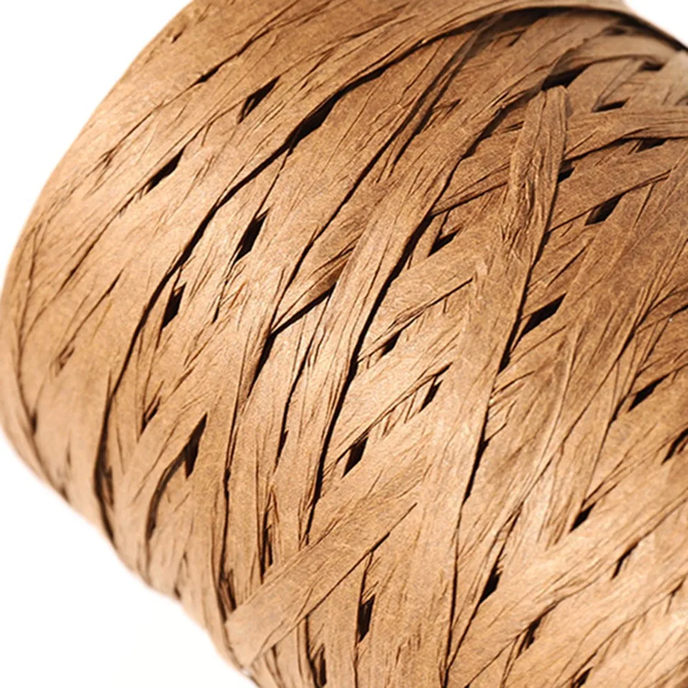 Для Diy ручной работы 100% соломенная пряжа из рафии вязки шляпы пряжи сумки подушки