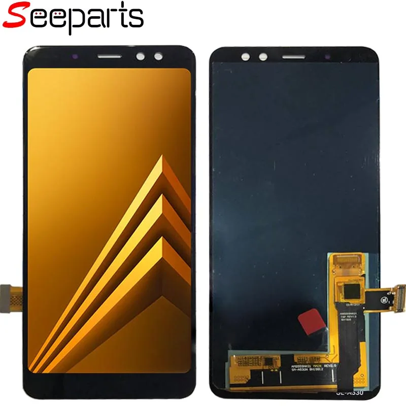 ЖК дисплей Oled для Samsung A530 5 6 дюйма с дигитайзером сенсорного экрана в сборе A8 2018