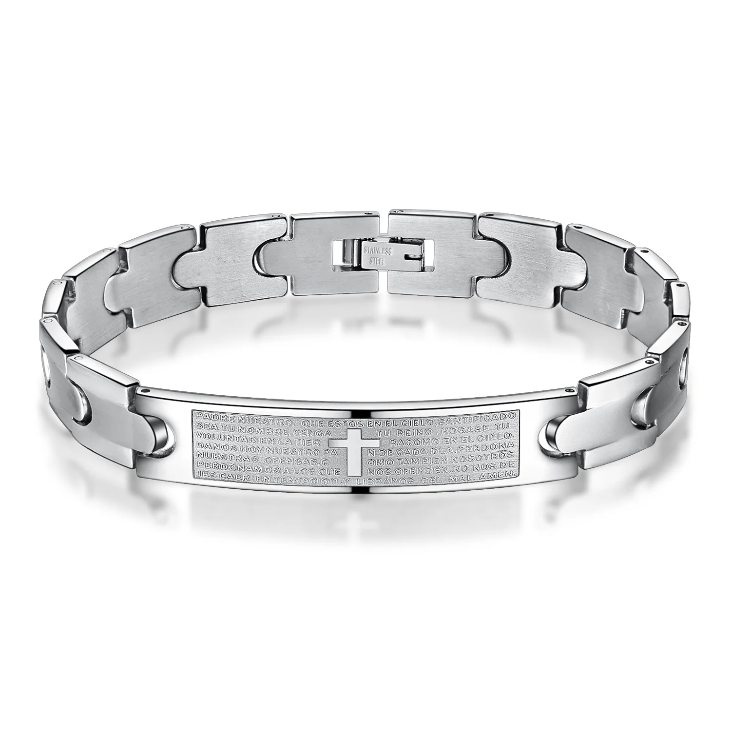 

Мужской серебряный браслет из титановой стали, 1 шт.