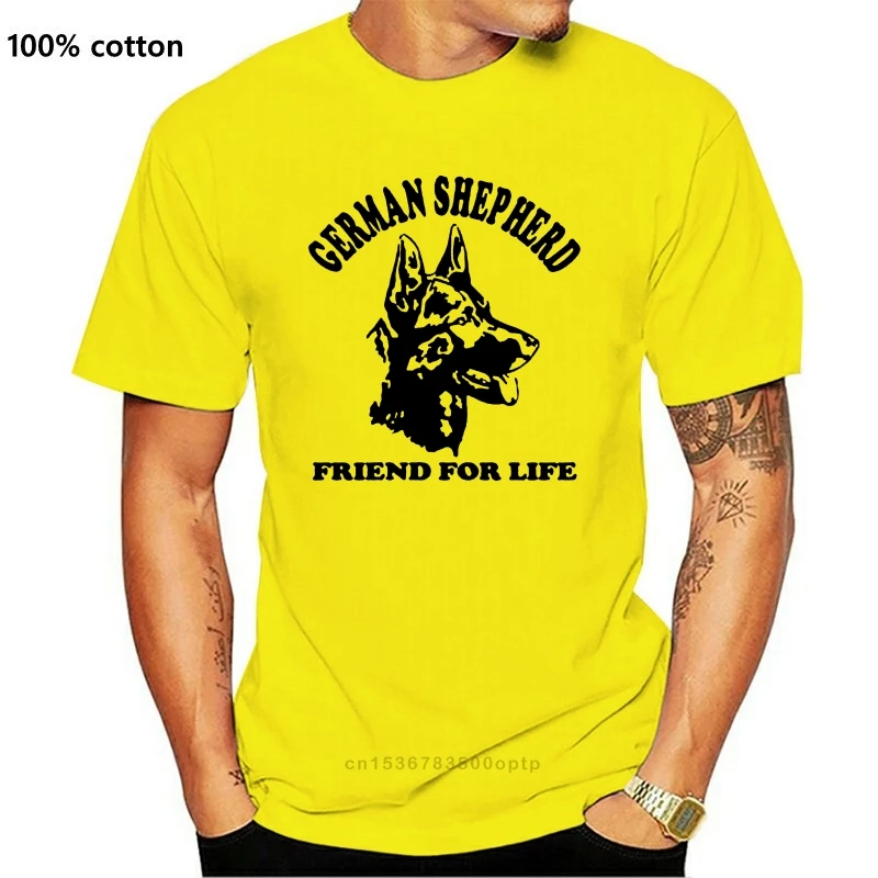 

New German Shepherd Dog Lover Pets Mens T-Shirt Size S-XXL Comfortable t shirt Casual Short Sleeve Print tees cheap wholesale
