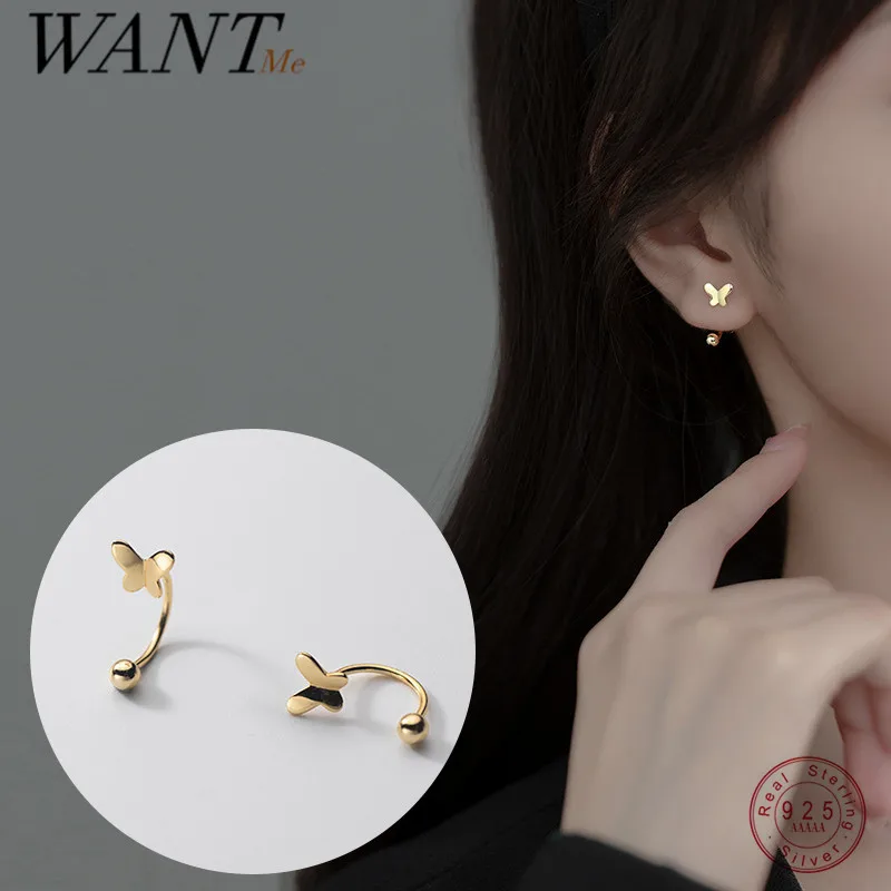 

Женские серьги-гвоздики WANTME, из серебра 925 пробы, в виде бабочки