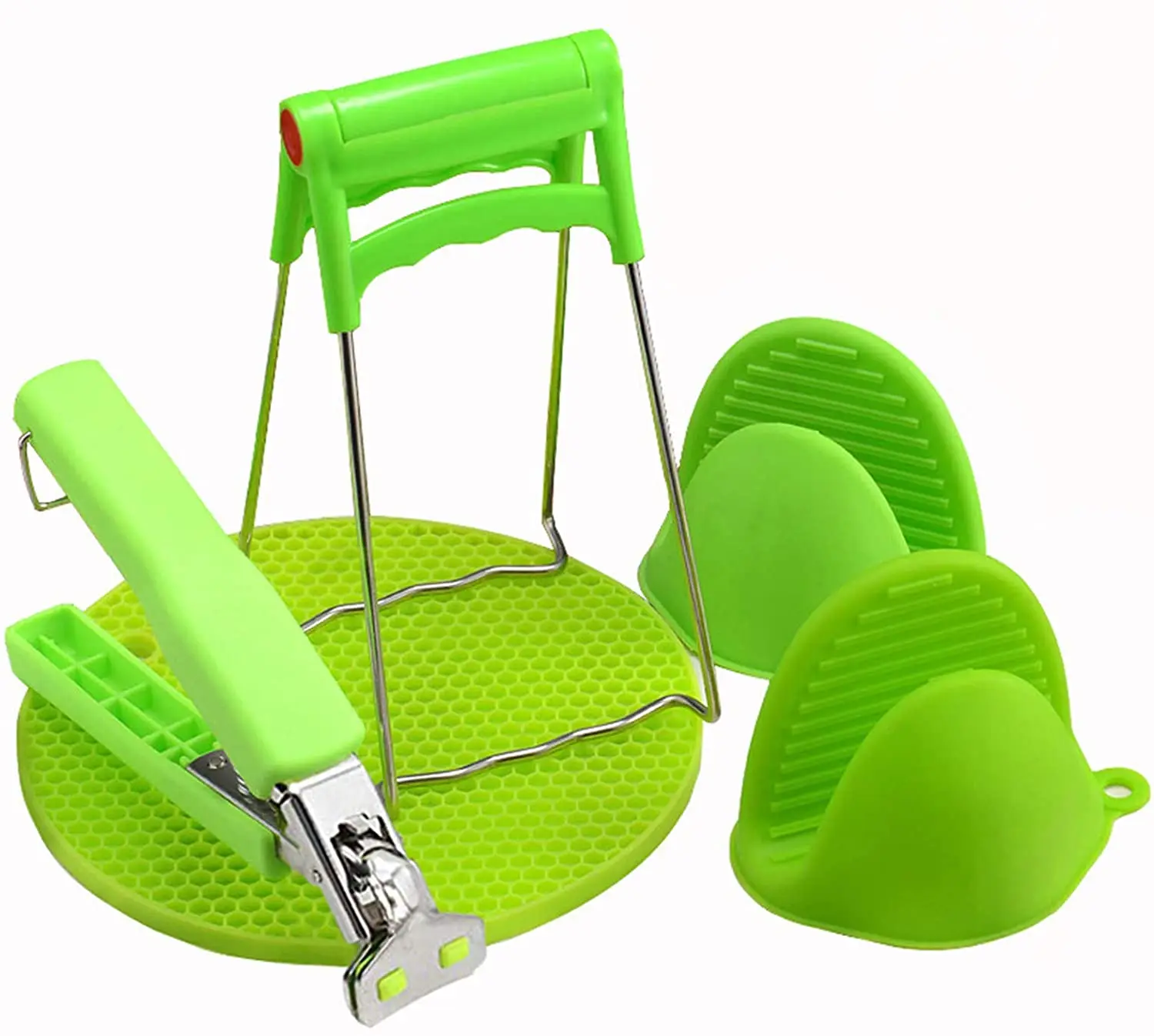 

Bowl Gripper Clips,Silicone Pot Holder, Heat Resistant Silicone Cooking Pinch Mitts Grips for Moving Hot Plate or Bowls pack