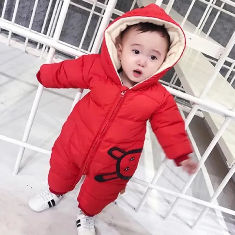 Одежда для малышей комбинезоны мальчиков и девочек зимний флисовый комбинезон Комбинезоны детей